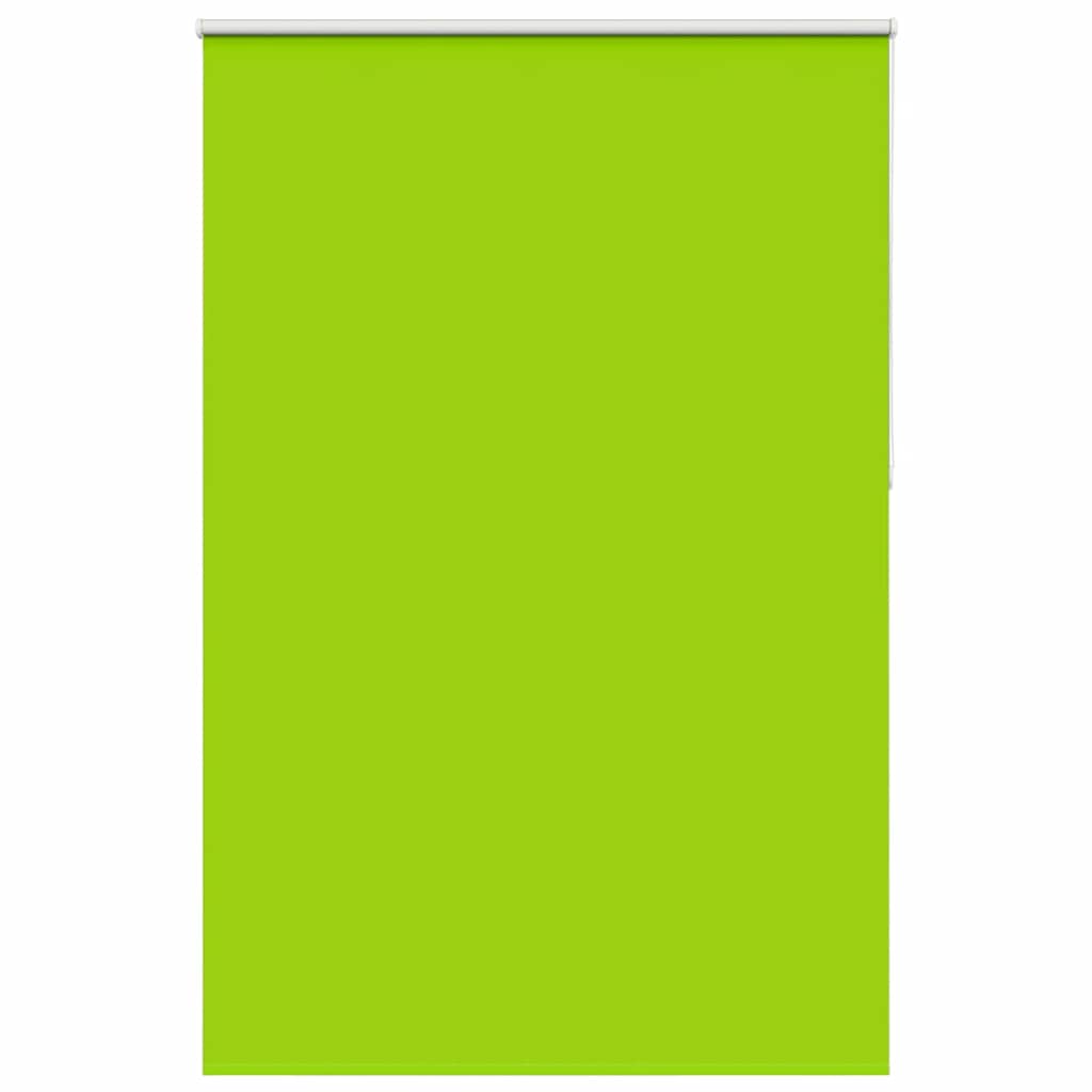 vidaXL Roller Blind Blackout Leaves Green 145x210 cm Fabric Width 141.6 cm Polyester