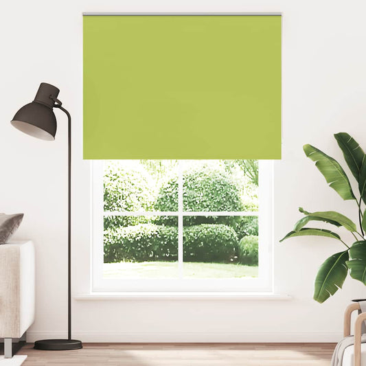 vidaXL Roller Blind Blackout Leaves Green 145x210 cm Width 141.6 cm