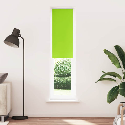 vidaXL Roller Blind Blackout Leaves Green 55x230 cm Fabric Width 50.7 cm Polyester