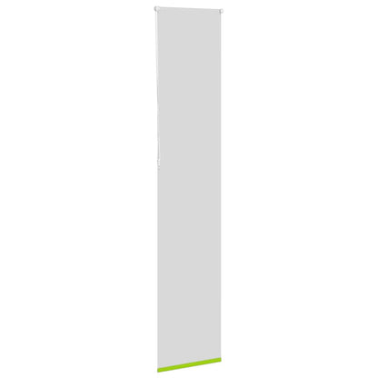 vidaXL Roller Blind Blackout Leaves Green 55x230 cm Fabric Width 50.7 cm Polyester