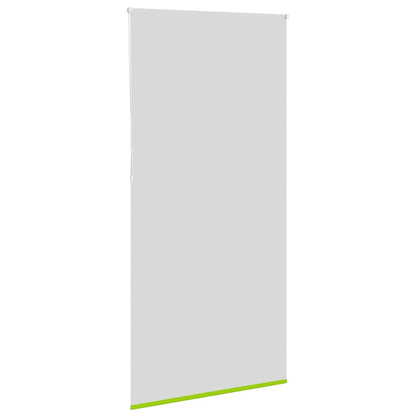 vidaXL Roller Blind Blackout Leaves Green 105x230 cm Fabric Width 100.7 cm Polyester