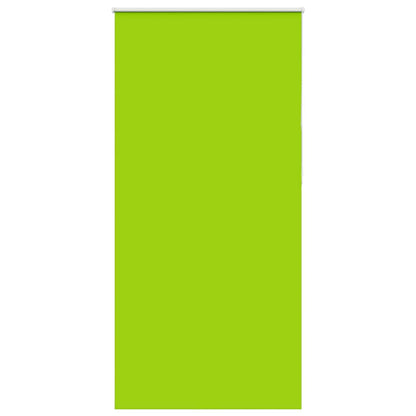 vidaXL Roller Blind Blackout Leaves Green 110x230 cm Fabric Width 105.7 cm Polyester