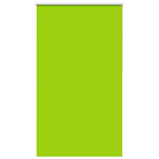 vidaXL Roller Blind Blackout Leaves Green 125x230 cm Fabric Width 121.6 cm Polyester