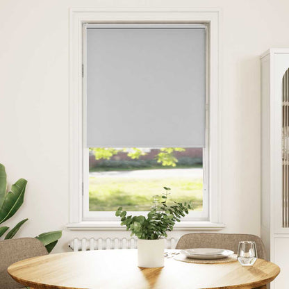 vidaXL Roller Blind Blackout Light Grey 65x130 cm Fabric Width 60.7 cm