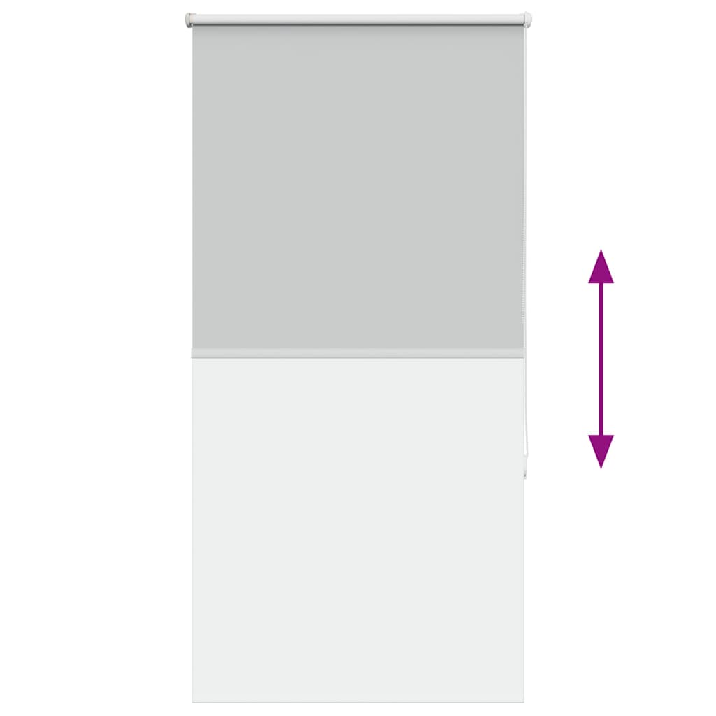 vidaXL Roller Blind Blackout Light Grey 70x130 cm Fabric Width 65.7 cm Polyester