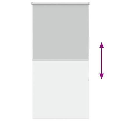 vidaXL Roller Blind Blackout Light Grey 70x130 cm Fabric Width 65.7 cm Polyester