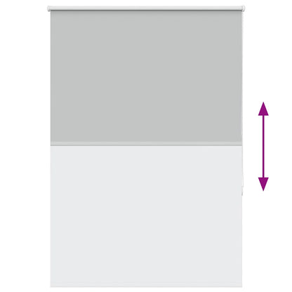 vidaXL Roller Blind Blackout Light Grey 95x130 cm Fabric Width 90.7 cm Polyester