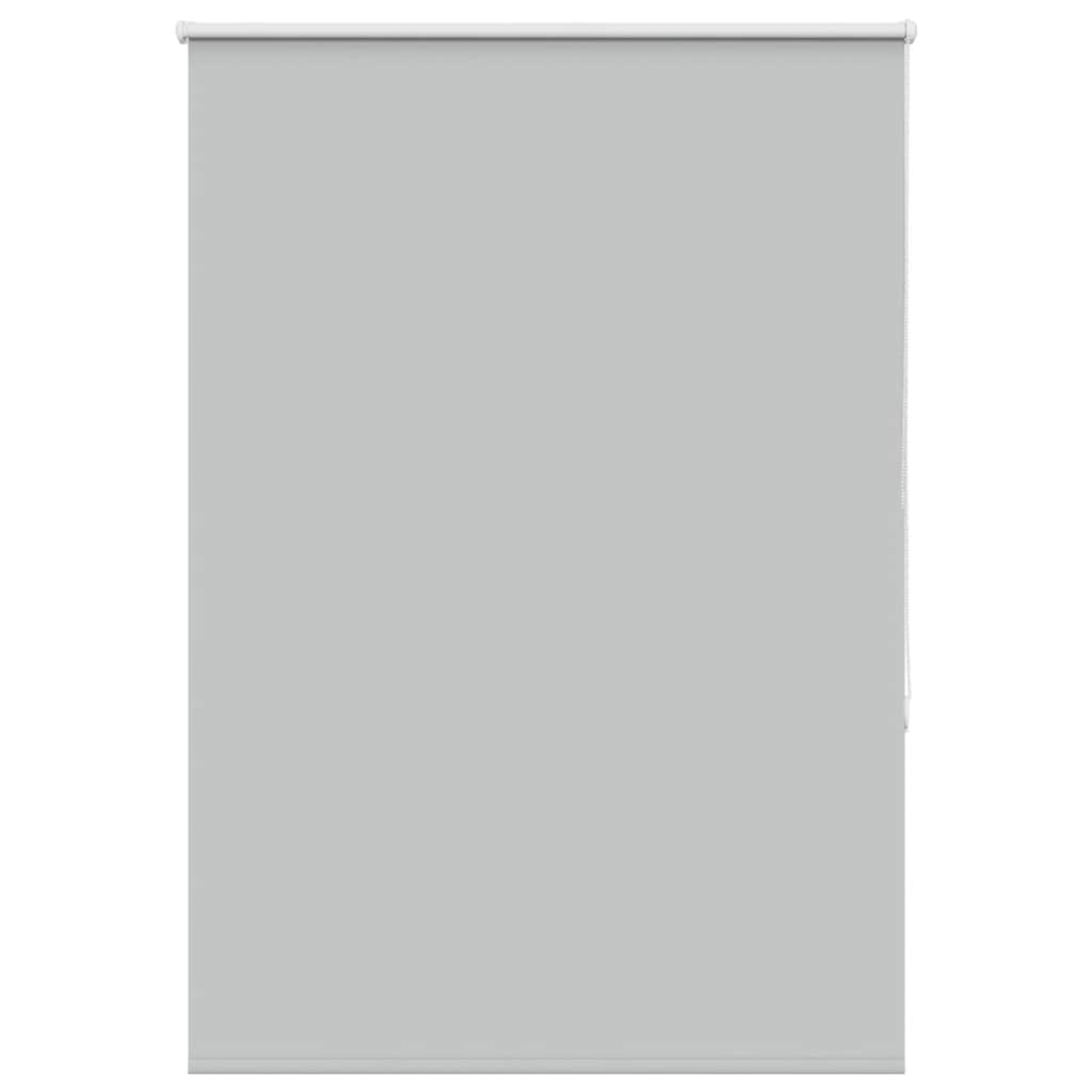 vidaXL Roller Blind Blackout Light Grey 100x130 cm Fabric Width 95.7 cm Polyester