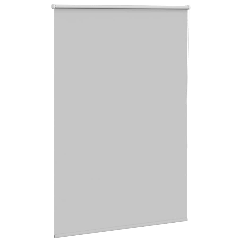 vidaXL Roller Blind Blackout Light Grey 100x130 cm Fabric Width 95.7 cm Polyester