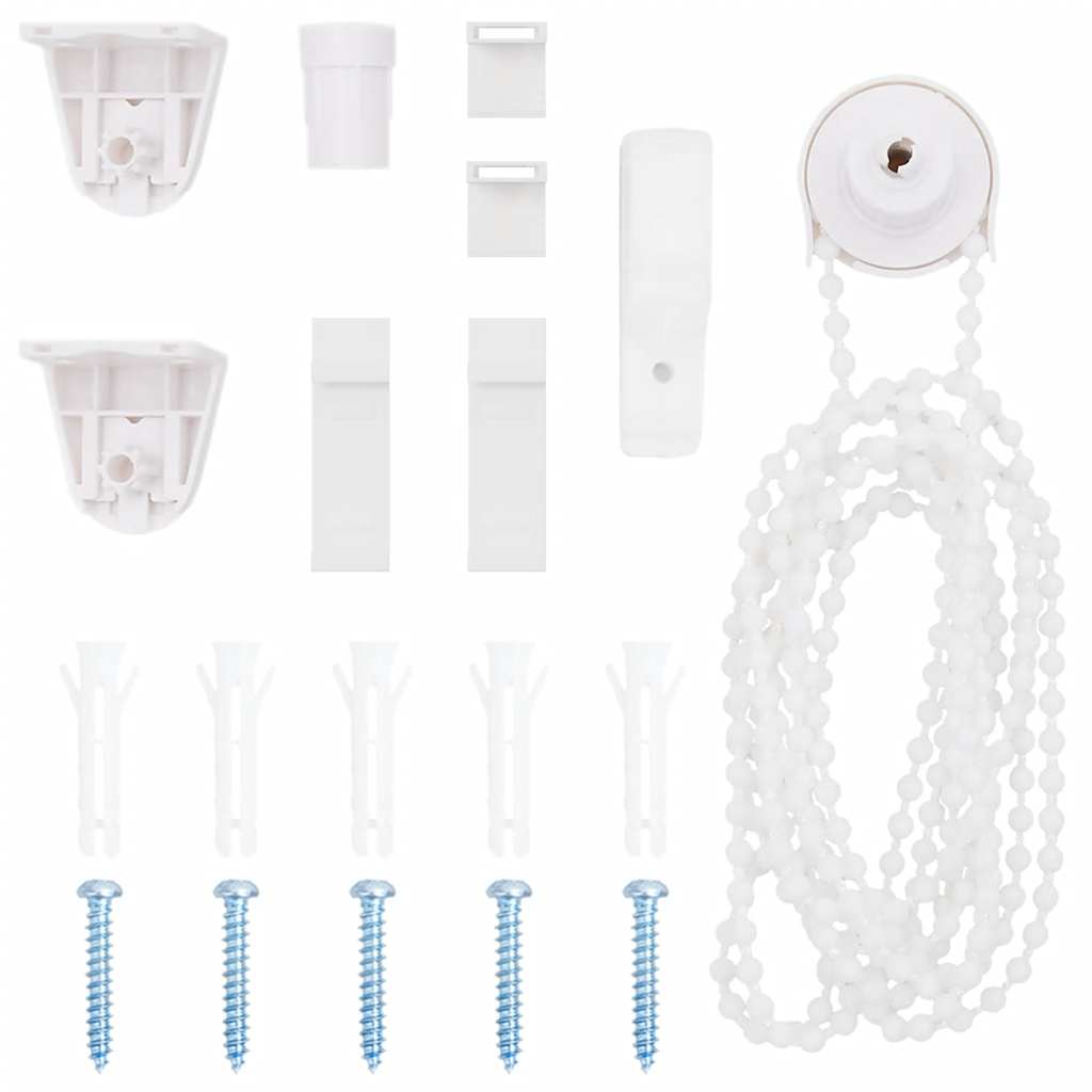 vidaXL Roller Blind Blackout Light Grey 110x130cm Fabric Width 105.7cm