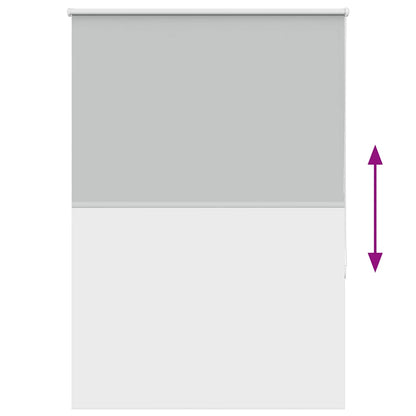 vidaXL Roller Blind Blackout Light Grey 115x130 cm Fabric Width 110.7 cm Polyester