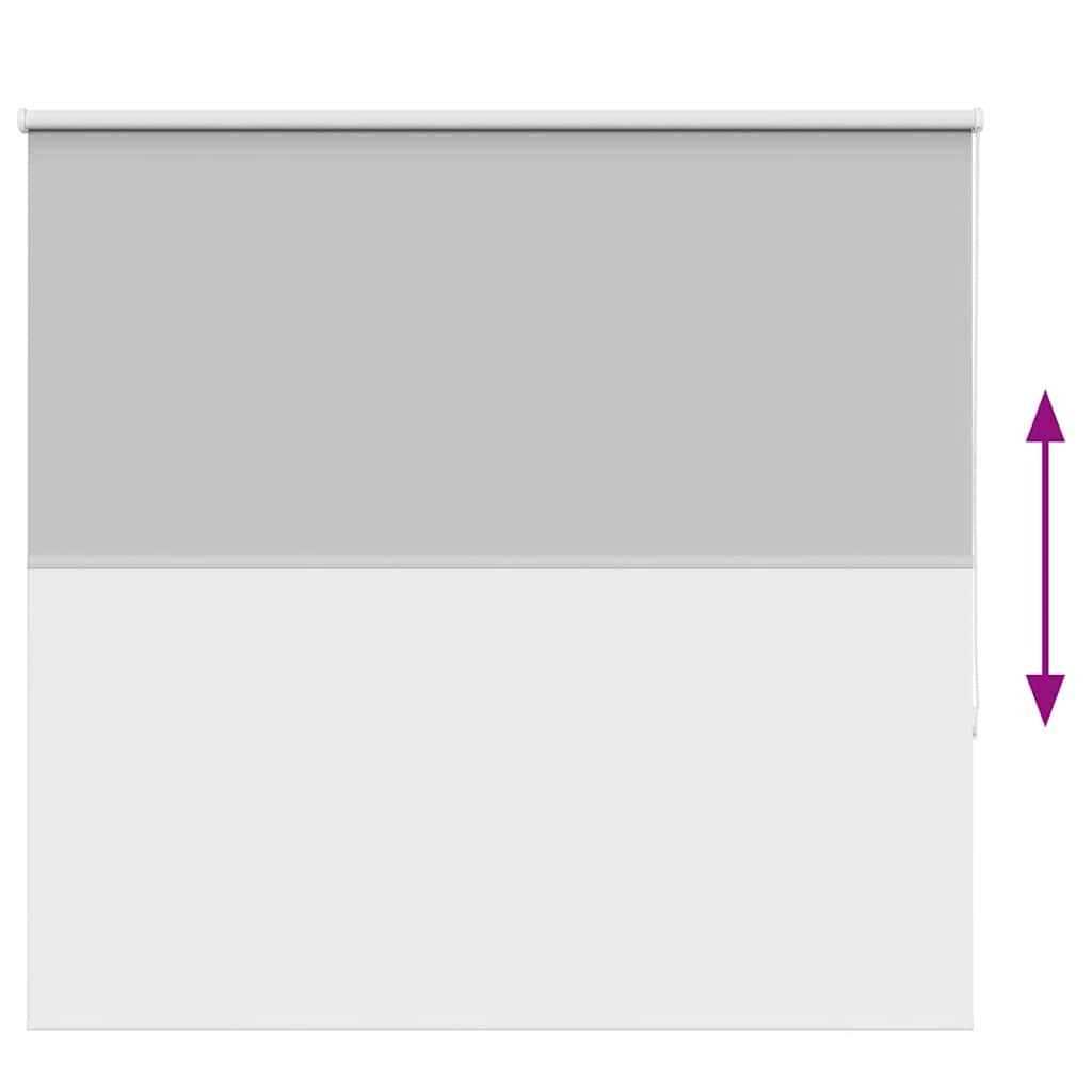 vidaXL Roller Blind Blackout Light Grey 150x130 cm Fabric Width 146.6 cm Polyester