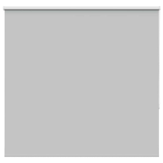 vidaXL Roller Blind Blackout Light Grey 155x130 cm Fabric Width 151.6 cm Polyester