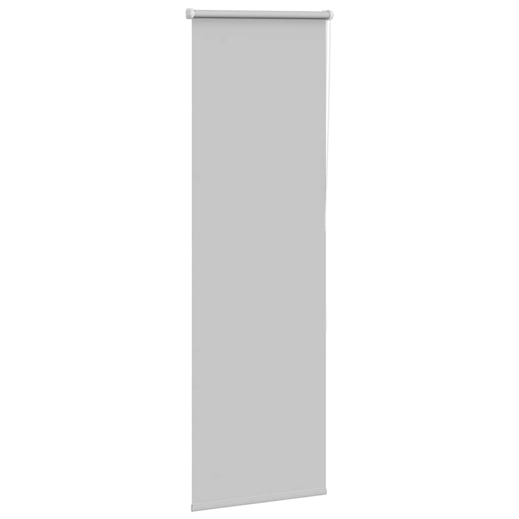 vidaXL Roller Blind Blackout Light Grey 40x150 cm Fabric Width 35.7 cm Polyester