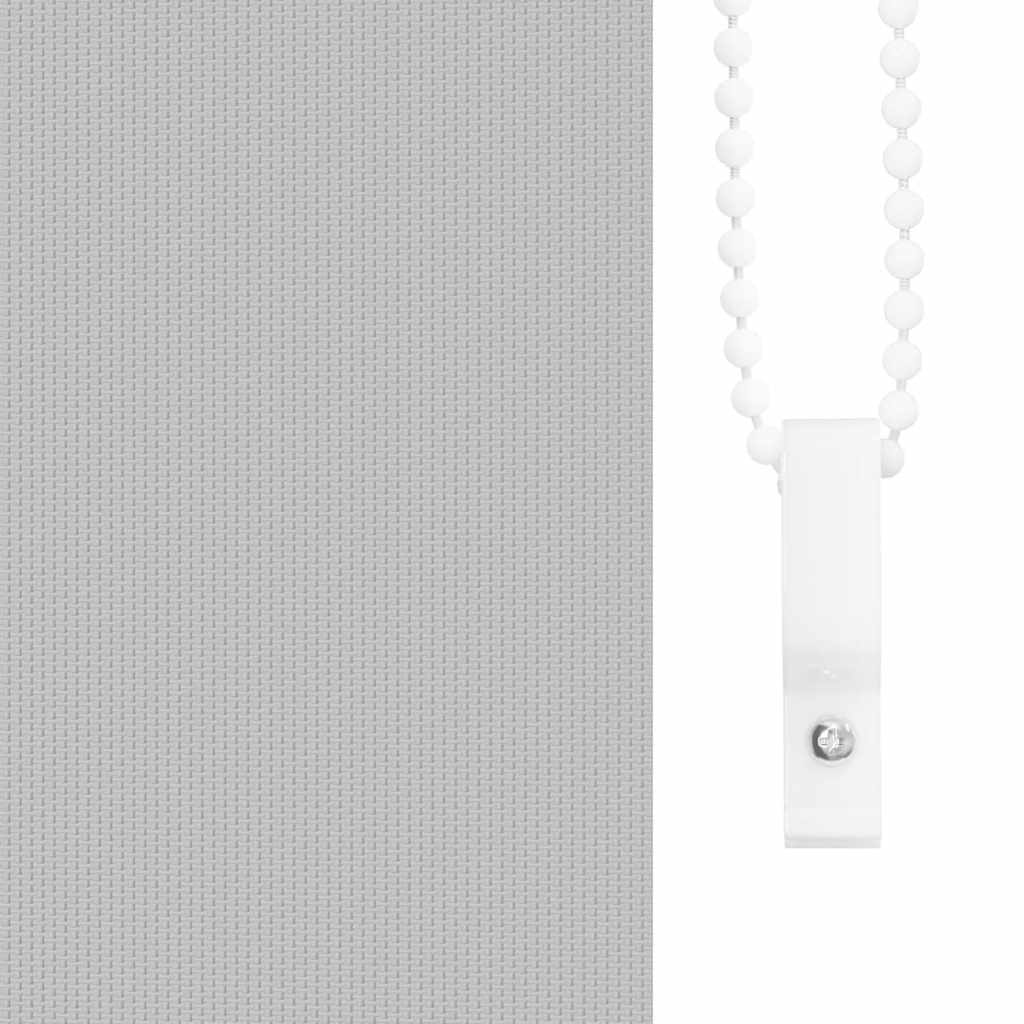 vidaXL Roller Blind Blackout Light Grey 85x150 cm Fabric Width 80.7 cm Polyester