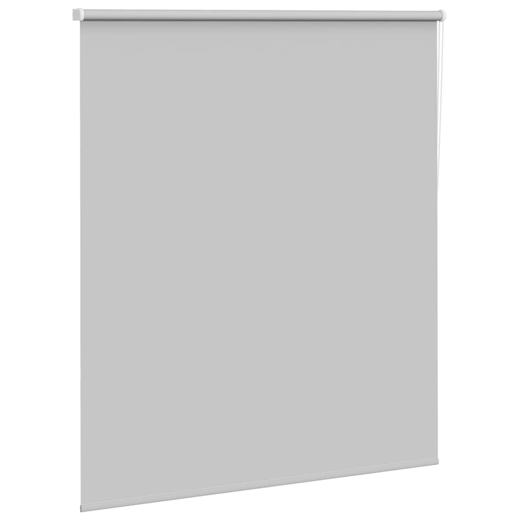 vidaXL Roller Blind Blackout Light Grey 135x150 cm Fabric Width 131.6 cm Polyester