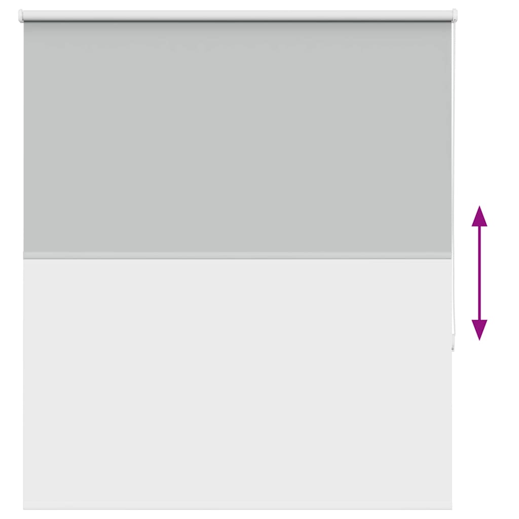 vidaXL Roller Blind Blackout Light Grey 140x150 cm Fabric Width 136.6 cm Polyester