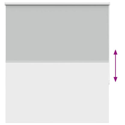 vidaXL Roller Blind Blackout Light Grey 140x150 cm Fabric Width 136.6 cm Polyester