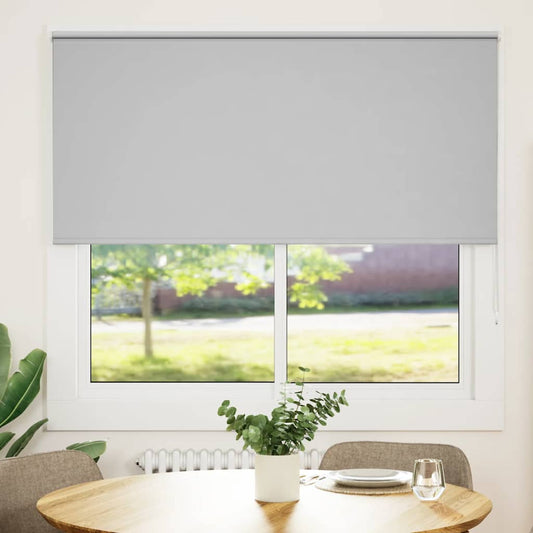 vidaXL Roller Blind Blackout Light Grey 150x150cm Fabric Width 146.6cm