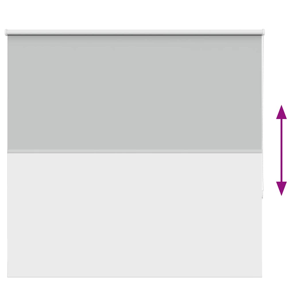 vidaXL Roller Blind Blackout Light Grey 160x150 cm Fabric Width 156.6 cm Polyester