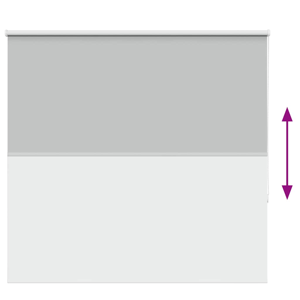 vidaXL Roller Blind Blackout Light Grey 165x150 cm Fabric Width 161.6 cm Polyester