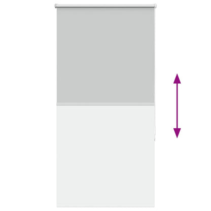 vidaXL Roller Blind Blackout Light Grey 75x175 cm Fabric Width 70.7 cm Polyester