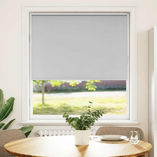 vidaXL Roller Blind Blackout Light Grey 95x175 cm Fabric Width 90.7 cm