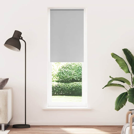 vidaXL Roller Blind Blackout Light Grey 75x210 cm Fabric Width 70.7 cm