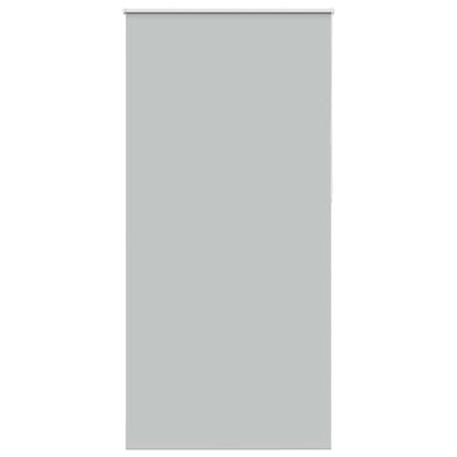 vidaXL Roller Blind Blackout Light Grey 90x210 cm Fabric Width 85.7 cm Polyester