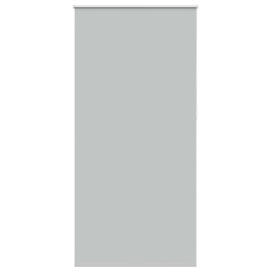 vidaXL Roller Blind Blackout Light Grey 90x210 cm Fabric Width 85.7 cm Polyester