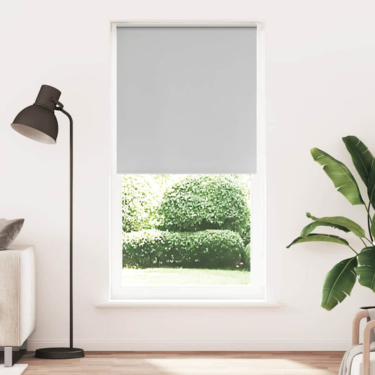 vidaXL Roller Blind Blackout Light Grey 110x210cm Fabric Width 105.7cm
