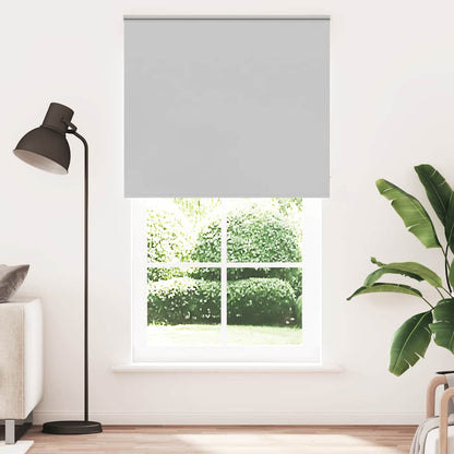 vidaXL Roller Blind Blackout Light Grey 125x210cm Fabric Width 121.6cm