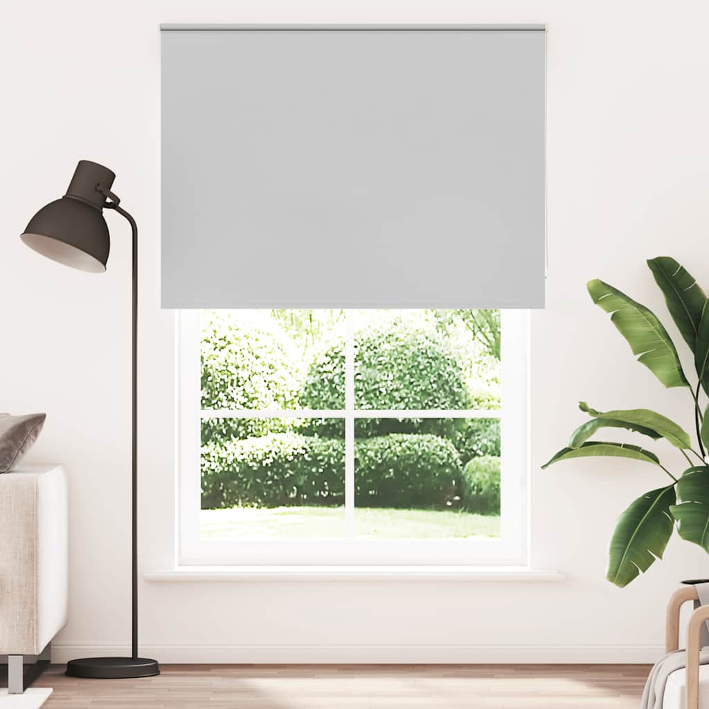 vidaXL Roller Blind Blackout Light Grey 165x210cm Fabric Width 161.6cm
