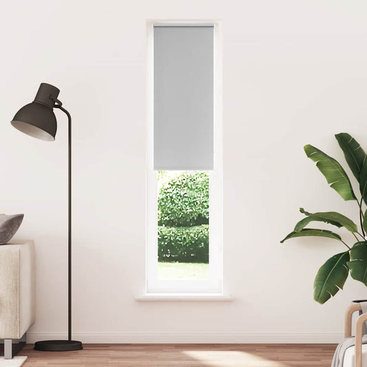 vidaXL Roller Blind Blackout Light Grey 55x230 cm Fabric Width 50.7 cm