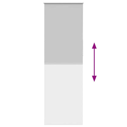 vidaXL Roller Blind Blackout Light Grey 85x230 cm Fabric Width 80.7 cm Polyester