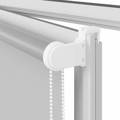 vidaXL Roller Blind Blackout Light Grey 130x230 cm Fabric Width 126.6 cm Polyester