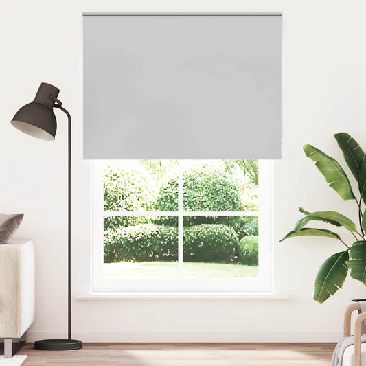 vidaXL Roller Blind Blackout Light Grey 150x230cm Fabric Width 146.6cm