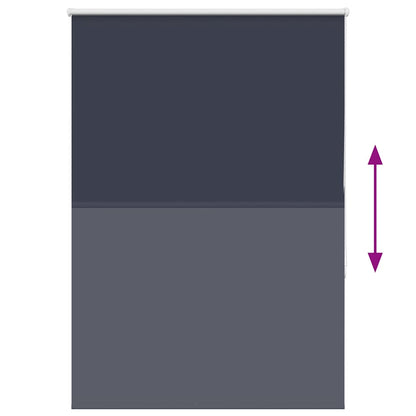 vidaXL Roller Blind Blackout Marine 90x130 cm Fabric Width 85.7 cm Polyester