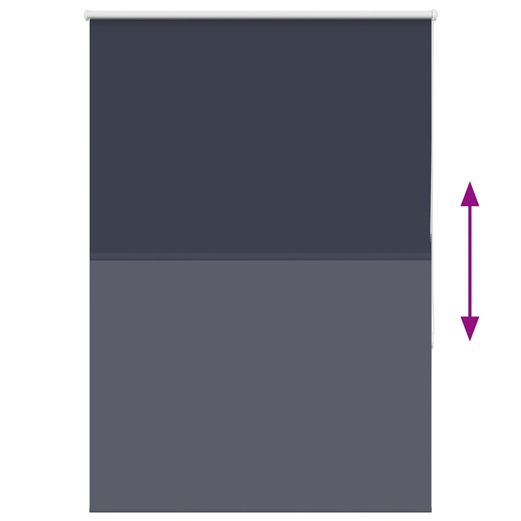 vidaXL Roller Blind Blackout Marine 95x130 cm Fabric Width 90.7 cm Polyester