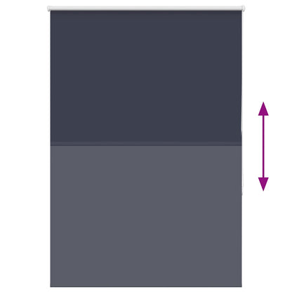 vidaXL Roller Blind Blackout Marine 110x130 cm Fabric Width 105.7 cm Polyester
