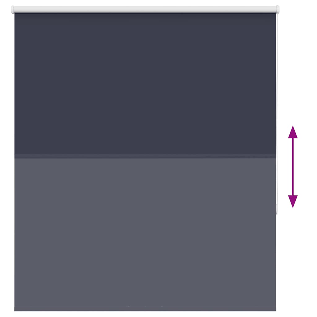 vidaXL Roller Blind Blackout Marine 140x130 cm Fabric Width 136.6 cm Polyester