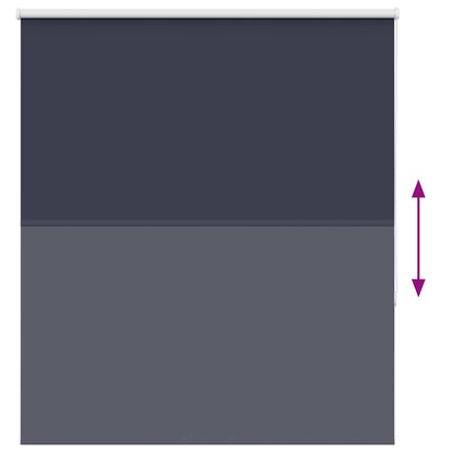vidaXL Roller Blind Blackout Marine 140x130 cm Fabric Width 136.6 cm Polyester