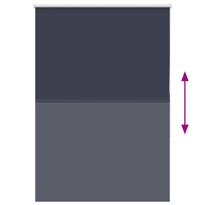 vidaXL Roller Blind Blackout Marine 115x150 cm Fabric Width 110.7 cm Polyester