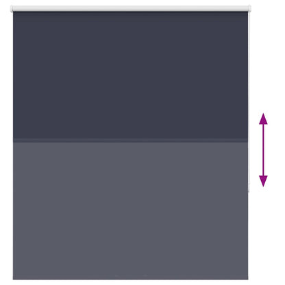 vidaXL Roller Blind Blackout Marine 130x150 cm Fabric Width 126.6 cm Polyester
