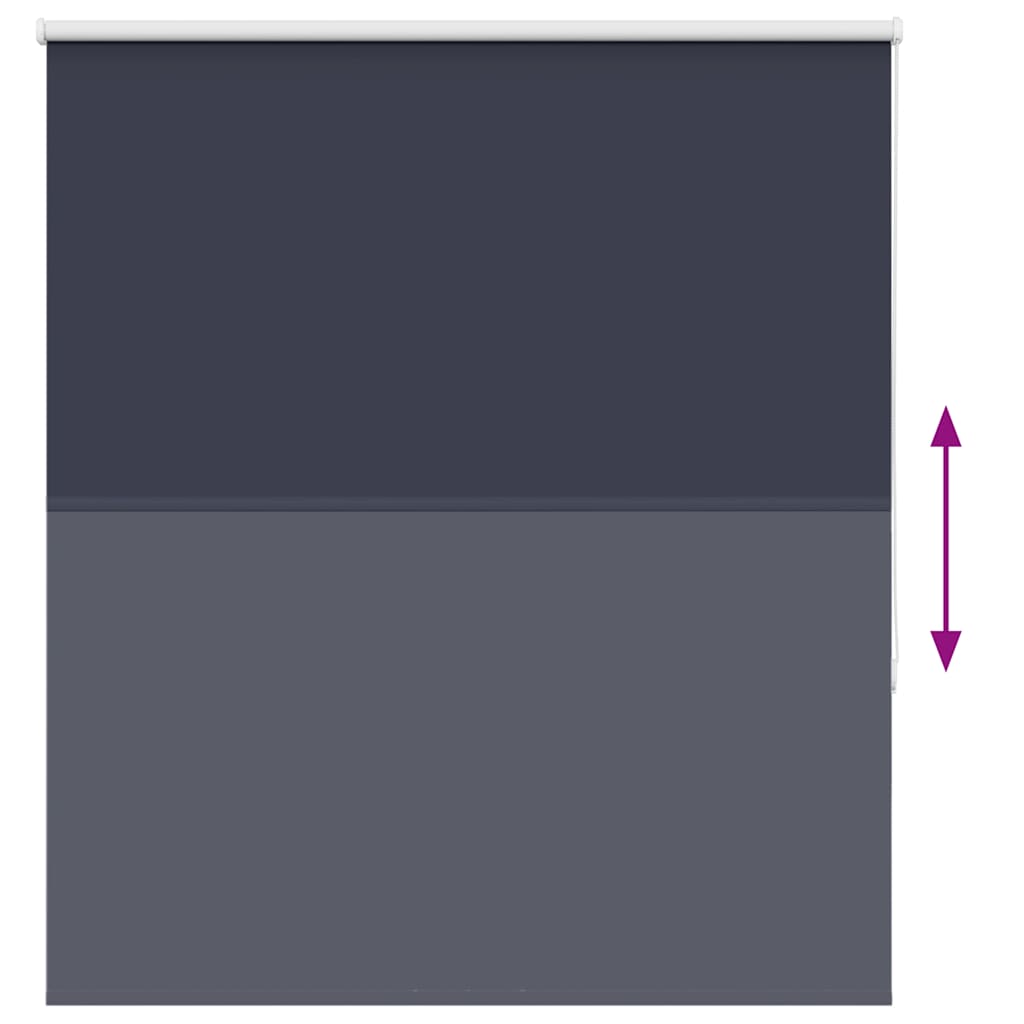 vidaXL Roller Blind Blackout Marine 135x150 cm Fabric Width 131.6 cm Polyester
