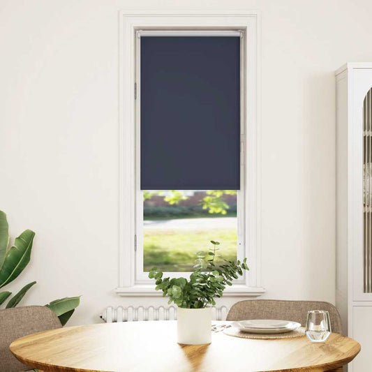 vidaXL Roller Blind Blackout Marine 50x175 cm Fabric Width 45.7 cm
