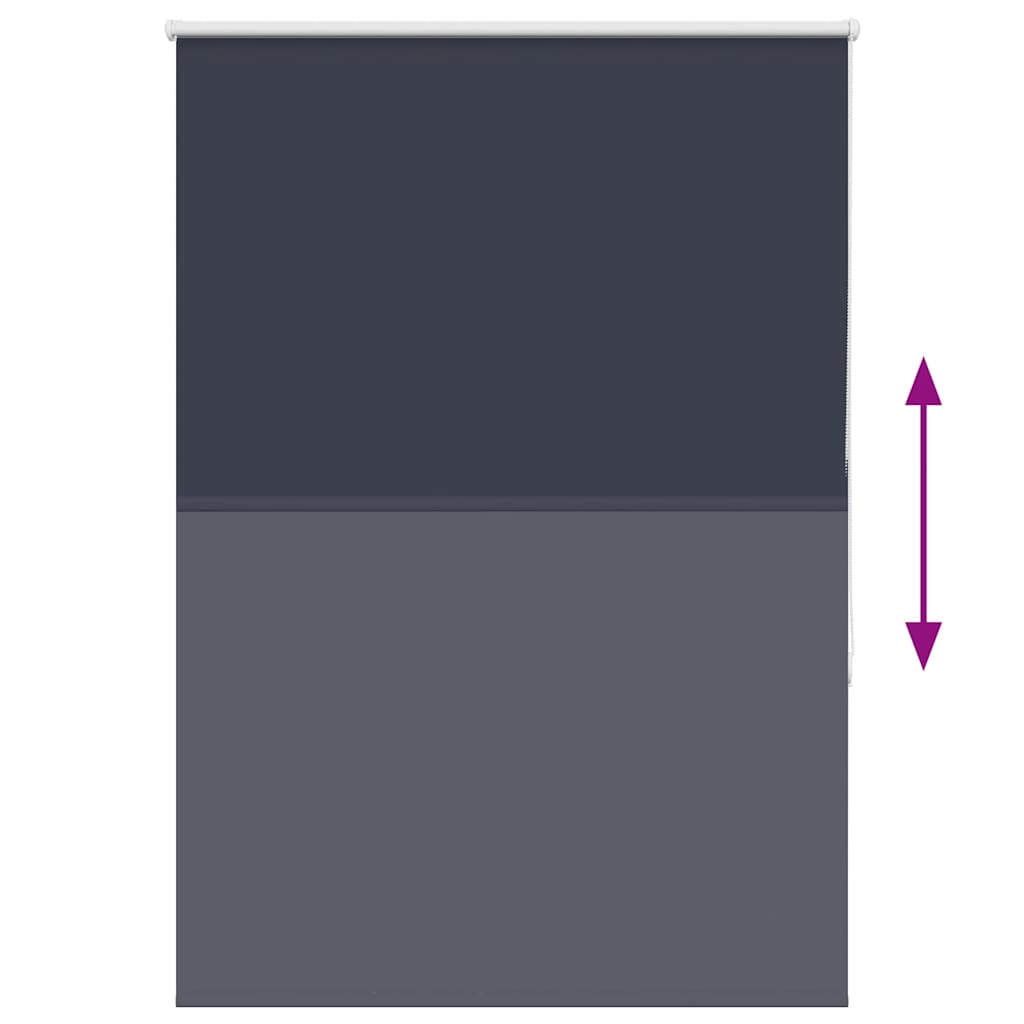 vidaXL Roller Blind Blackout Marine 95x175 cm Fabric Width 90.7 cm Polyester