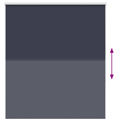 vidaXL Roller Blind Blackout Marine 135x175 cm Fabric Width 131.6 cm Polyester