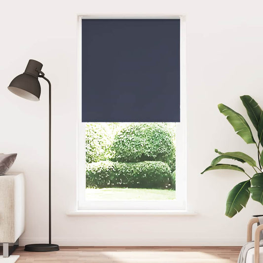 vidaXL Roller Blind Blackout Marine 105x210 cm Fabric Width 100.7 cm Polyester