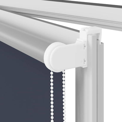 vidaXL Roller Blind Blackout Marine 125x230 cm Fabric Width 121.6 cm